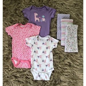 *Baby Girls 12mth Purple & Pink Set*
